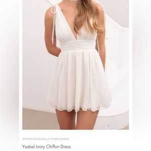 Lucy in the Sky Ysabel Ivory Chiffon Dress